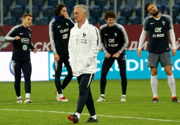 Football, France Training