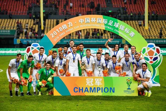 Football, China Cup, Award Ceremony