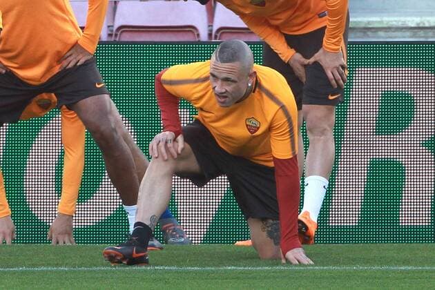 Football, CL, AS Roma Training