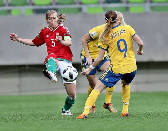 Football, Women, World Cup Quali, Hungary - Sweden