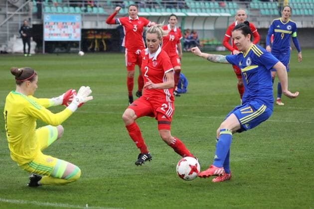 Football, Women, World Cup Qualifier - Bosnia and Herzegovina - Russia