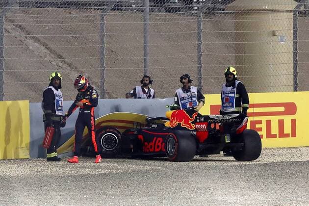 Formula 1, Bahrain GP, Max Verstappen accident