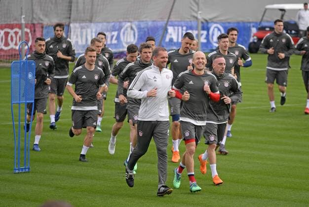 Football, CL, Training FC Bayern Munich