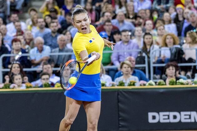 Tennis, Fed Cup, Romania - Switzerland in Cluj