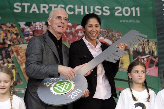 Football, Women, World Cup 2011, Office opening of the OC FIFA World Cup 2011 in the DFB headquarters in Frankfurt