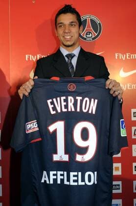 Football, France, Ligue 1, Paris St Germain present new arrivals Souza and Everton
