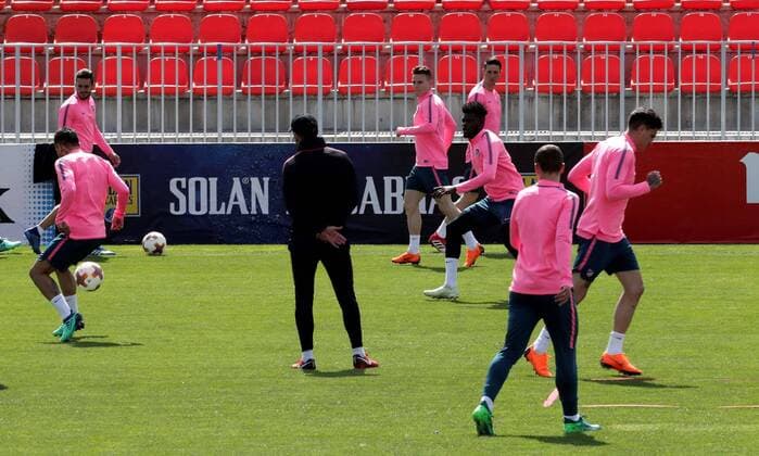 Football, EL, Atletico Madrid Training