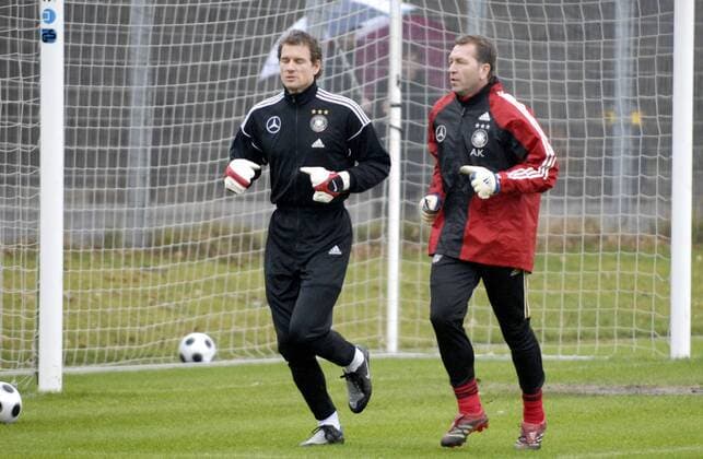 Football, training of the German national team