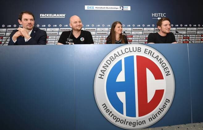 Handball, HC Erlangen Press Conference
