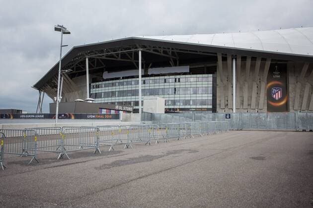 Football, EL Final, Preview, Groupama Stadium in Lyon