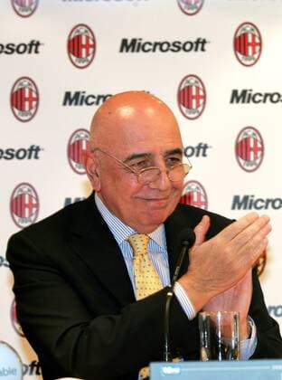 Football, Italy, Serie A, Press conference on AC Milan's cooperation with advertising partner Microsoft