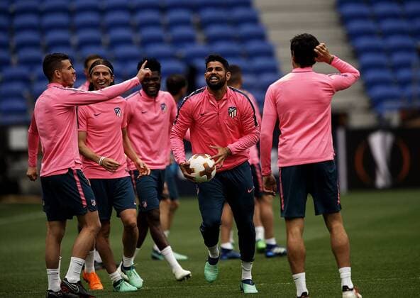 Football, EL, Final, Training Atletico Madrid