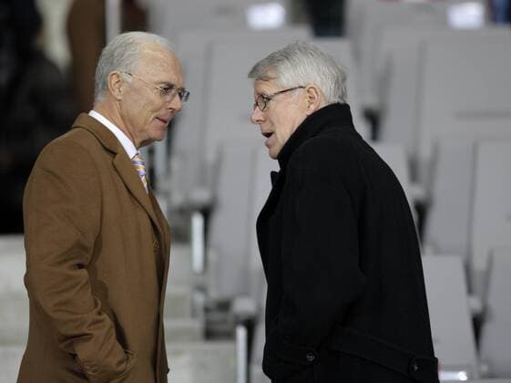 Football, DFB affair, Beckenbauer criticises Rauball and Koch
