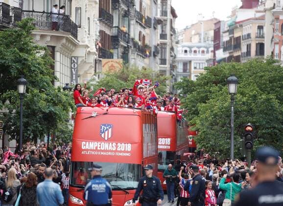 Football, EL, Corso of Europa League winners Atletico Madrid