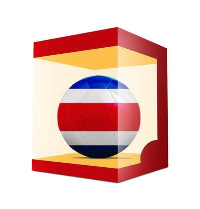 FIFA World Cup 2018, graphic with national colours football of the participants