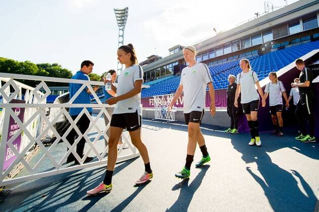 Football, Women, CL, Training VfL Wolfsburg