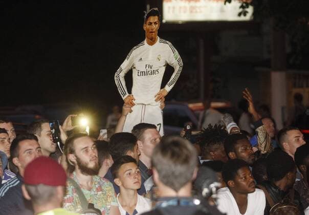 Football, CL Final, Arrival Real Madrid in Kiev