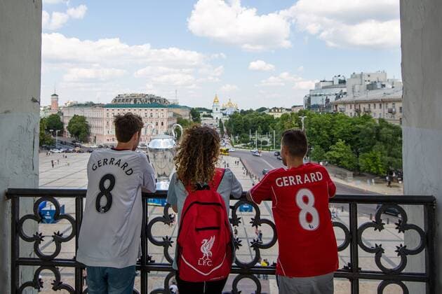 Football, CL Final, Kiev the day before the final