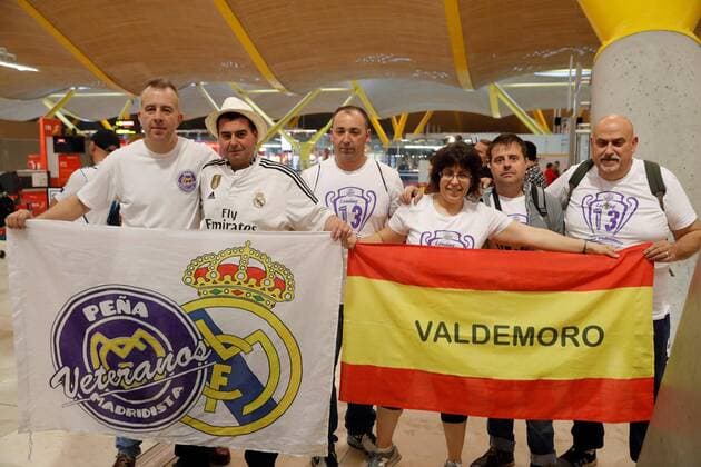Football, CL Final, Real Madrid fans on their way to Kiev
