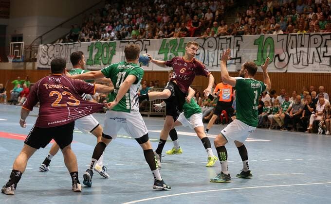 Handball, 2. BL, DJK Rimpar Wölfe - Eintracht Hildesheim