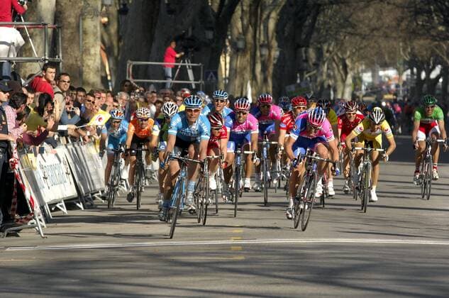 Cycling, Erik Zabel wins the 2nd stage of the Tour of Valencia