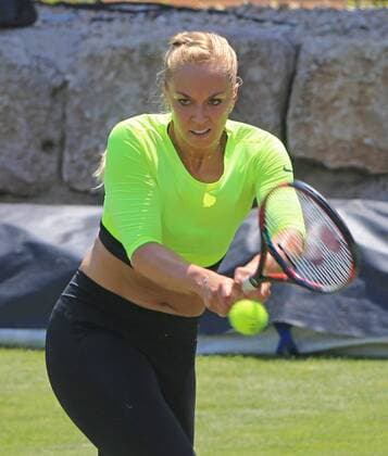 Tennis, Sabine Lisicki trains in Stuttgart