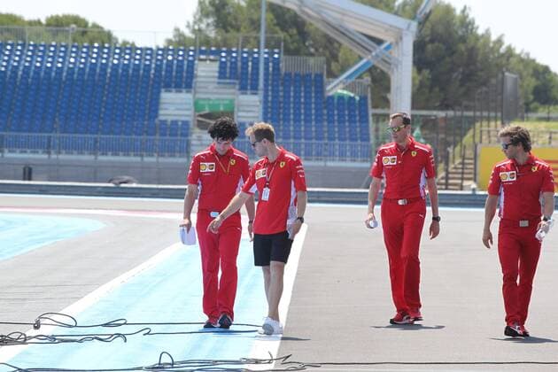 Formula 1, French GP, track inspection