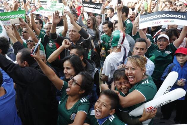 World Cup 2018, South Korea - Mexico, Public Viewing in Mexico City