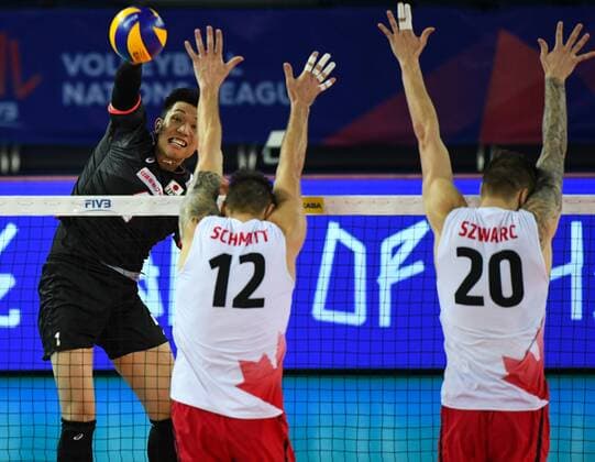 Volleyball, Nations League, Canada - Japan