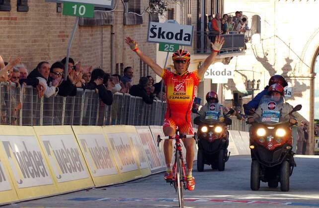 Cycling, Tirreno Adriatico, Joaquim Rodriguez wins the 3rd stage