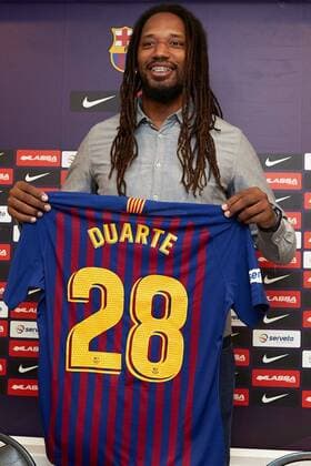 Handball, FC Barcelona presents new signing Duarte