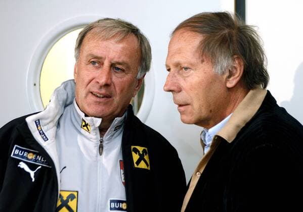 Football, press conference and training of the Austrian national team