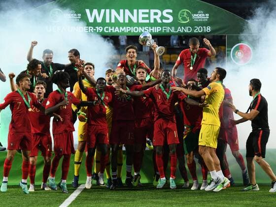 Football, U19 European Championship, Italy - Portugal