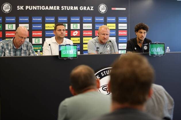Football, CL Qualification, Sturm Graz Press Conference