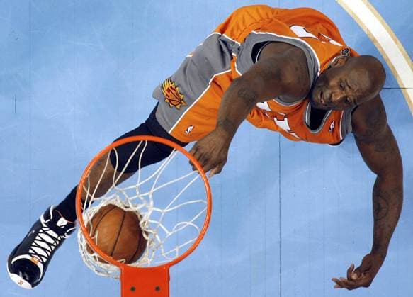 Basketball, Shaquille O Neal founds dunking league, archive pictures
