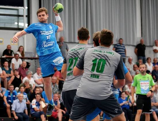 Handball, DHB Cup, TVB 1898 Stuttgart - DJK Rimpar Wölfe