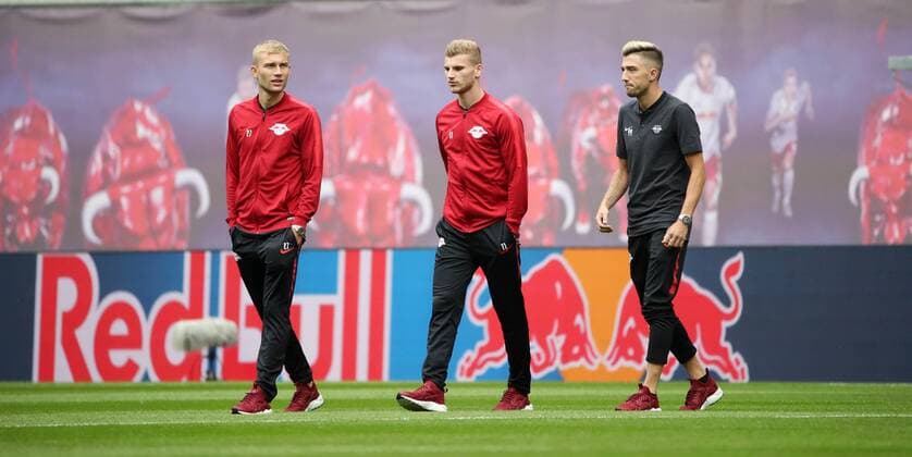 Football, EL Quali, RB Leipzig - Sorja Luhansk, before kick-off