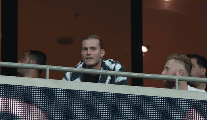 Football, EL Quali, Besiktas Istanbul - Partizan Belgrade, Loris Karius in the stands