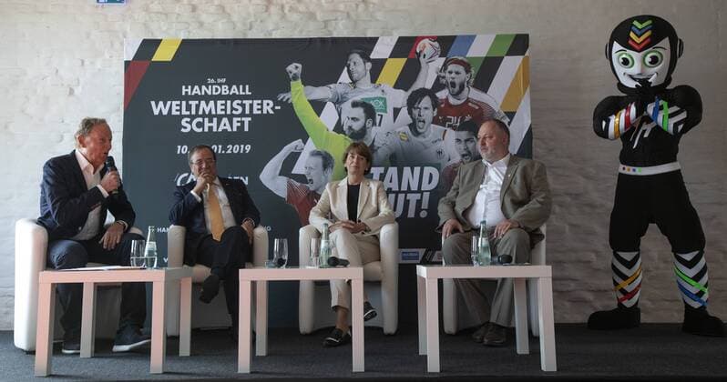 Handball, World Cup Denmark Germany, Press Conference in Cologne