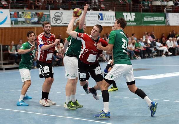 Handball, 2. BL, DJK Rimpar Wölfe - VfL Lübeck-Schwartau