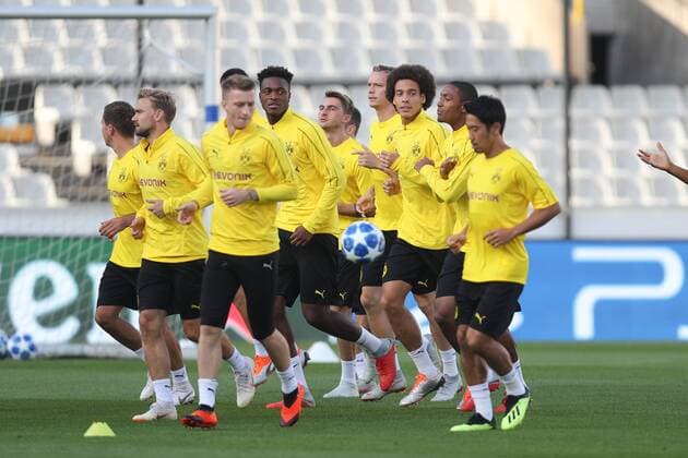 Football, CL, Training Borussia Dortmund in Bruges