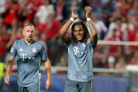 Football, CL, Benfica Lisbon - Bayern Munich, Renato Sanches scores