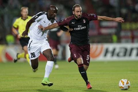 Football, EL, F91 Dudelange - AC Milan