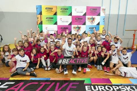 Tennis, Marin Cilic visits primary school in Zagreb on the occasion of European Sport Week