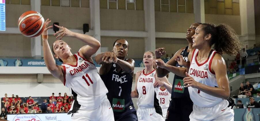 Basketball, Women's World Cup, Canada - France