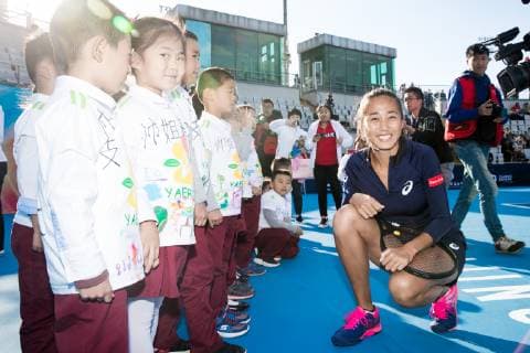 Tennis, Beijing, Charity Event with Zhang Shuai and Juan Manuel del Potro
