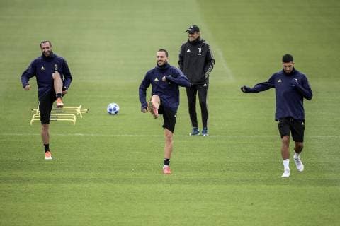 Football, CL, Juventus Turin Training
