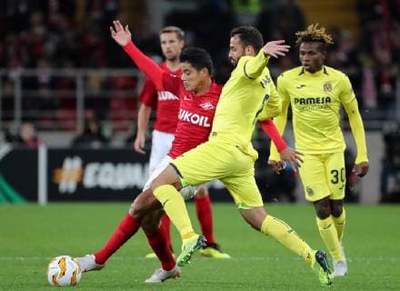 Football, EL, Spartak Moscow - FC Villarreal