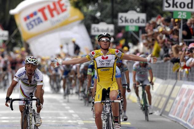 Cycling, Giro d Italia, Riccardo Ricco wins the 8th stage