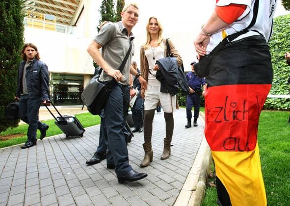 Football, Euro 2008, Arrival of the German national team in Mallorca